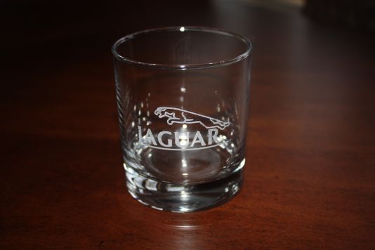 Jaguar whisky glass