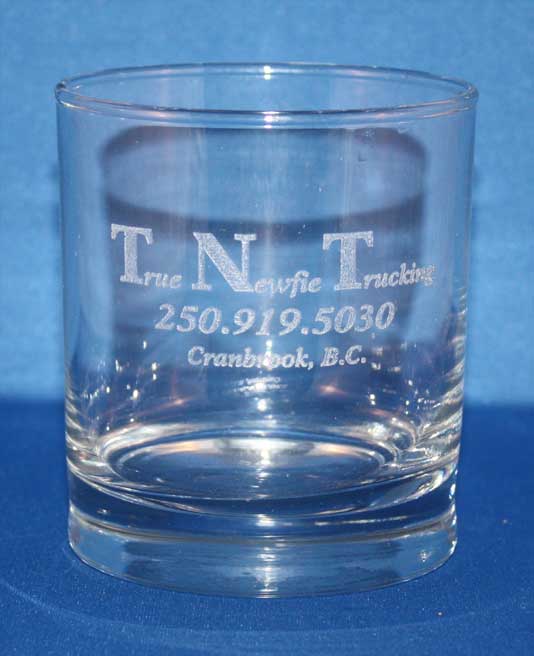 TNT whisky glass